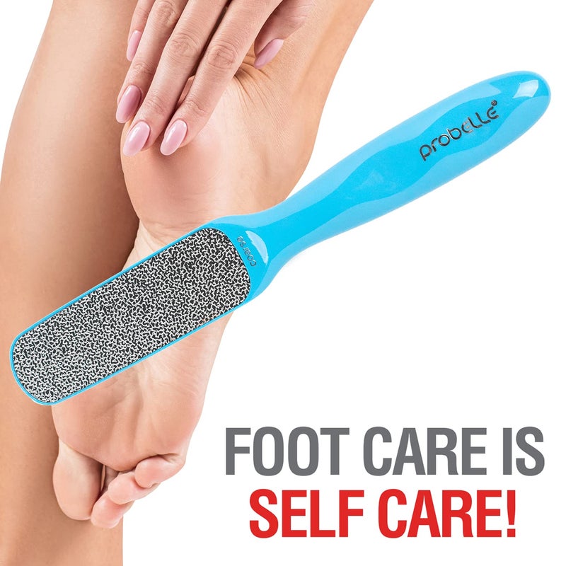 Probelle Double Sided Multidirectional Nickel Foot File Callus Remover - Immediately Reduces calluses and Corns to Powder for Instant Results  Safe Tool (Blue) - Image 5